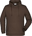 Pánska mikina s kapucňou James Nicholson sweat hoodie men, hnedá, vel. M