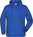 Pánska mikina s kapucňou James Nicholson sweat hoodie men, kráľovská modrá, vel. M