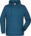 Pánska mikina s kapucňou James Nicholson sweat hoodie men, modrozelená, vel. 3XL