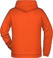Pánska mikina s kapucňou James Nicholson sweat hoodie men, oranžová, vel. 3XL