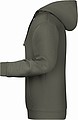 Pánska mikina s kapucňou James Nicholson sweat hoodie men, sivá, veľ. XXL