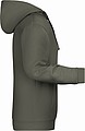 Pánska mikina s kapucňou James Nicholson sweat hoodie men, sivá, veľ. XXL