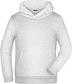 Pánska mikina s kapucňou James Nicholson sweat hoodie men, sv. svetlosivý melír, veľ. M