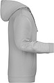 Pánska mikina s kapucňou James Nicholson sweat hoodie men, sv. svetlosivý melír, veľ. M