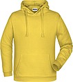 Pánska mikina s kapucňou James Nicholson sweat hoodie men, sv. žltá, veľ. 3XL