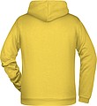 Pánska mikina s kapucňou James Nicholson sweat hoodie men, sv. žltá, veľ. 3XL