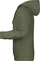 Pánska mikina s kapucňou James Nicholson sweat hoodie men, tmavá zelená vojenská, veľ. L