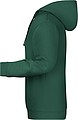 Pánska mikina s kapucňou James Nicholson sweat hoodie men, tmavozelená, veľ. M