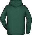Pánska mikina s kapucňou James Nicholson sweat hoodie men, tmavozelená, veľ. M