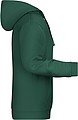 Pánska mikina s kapucňou James Nicholson sweat hoodie men, tmavozelená, veľ. M
