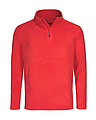 Pánska mikina STEDMAN ACTIVE FLEECE HALF ZIP JACKET MEN červená S