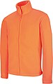 Pánska mikrofleecová mikina Kariban fleece jacket men, jasne oranžová, veľ. M