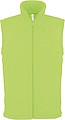 Pánska mikrofleecová vesta Kariban fleece vest men, jasne zelená, veľ. L