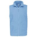 Pánska mikrofleecová vesta Kariban fleece vest men, svetlomodrá, veľ. 3XL