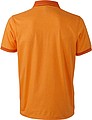 Pánska polokošeľa James Nicholson polo melange men, oranžová/tmavo oranžová, vel. M