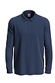 Pánska polokošeľa STEDMAN POLO LONG SLEEVE, námornícka modrá, S