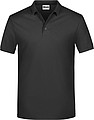 Pánske piké polo James & Nicholson, čierna, XXL