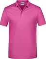 Pánske piqué polo James & Nicholson, ružová, XL
