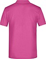 Pánske piqué polo James & Nicholson, ružová, XL