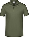 Pánske piqué polo James & Nicholson, sv. vojenská zelená, L