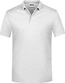 Pánske piqué polo James & Nicholson, svetlo sivý melír, M