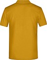 Pánske piqué polo James & Nicholson, tmavo žltá, 4XL