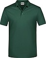 Pánske piqué polo James & Nicholson, tmavozelená, 4XL