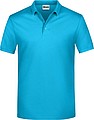 Pánske piqué polo James & Nicholson, tyrkysová, M