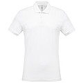 Pánske polotričko KARIBAN SHORT-SLEEVED PIQUÉ POLO SHIRT, biela, L