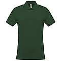 Pánske polotričko KARIBAN SHORT-SLEEVED PIQUÉ POLO SHIRT, tmavozelená, S