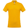 Pánske polotričko KARIBAN SHORT-SLEEVED PIQUÉ POLO SHIRT, žltá, S