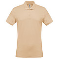 Pánske polotriko KARIBAN KRÁTKY RUKÁV PIQUÉ POLO SHIRT, béžová, S