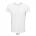 Pánske tričko SOLS CRUSADER MEN - ROUND-NECK FITTED JERSEY T-SHIRT, biela, XS