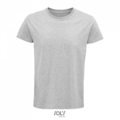 Pánske tričko SOLS CRUSADER MEN - ROUND-NECK FITTED JERSEY T-SHIRT, svetlo sivý melír, XS