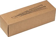 Papierové slamky, 100 ks, hnedá