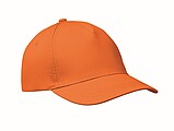 Päťpanelová baseballová šiltovka, oranžová