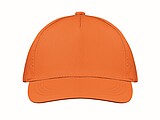 Päťpanelová baseballová šiltovka, oranžová