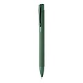 Pero z recyklovaného hliníka s pogumovaným povrchom, modrý náplň, zelené