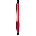 Pero z recyklovaného plastu s čiernymi okrajmi, červená