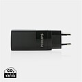 Philips 65W ultra rýchla PD 3-portová USB nabíjačka, čierna