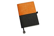 PIERRE CARDIN REPORTER Poznámkový blok A5, bodkované listy, oranžová/čierna