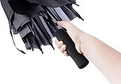 PITORESKO Klasický automatický dáždnik s rovnou rukoväťou, pr. 105 cm, oranžový