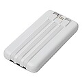 Plastová powerbanka 10 000 mAh, biela