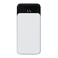 Plastová powerbanka 10 000 mAh, biela