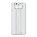 Plastová powerbanka 10 000 mAh, biela
