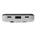 Plastová powerbanka 10 000 mAh, biela