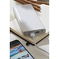 Plastová powerbanka s kapacitou 20 000 mAh, biela