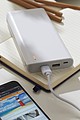 Plastová powerbanka s kapacitou 20 000 mAh, biela