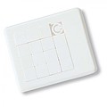 Plastové puzzle, biele