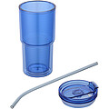 Plastový hrnček Archer o objeme 480 ml s dvojitou stenou, kráľovská modrá